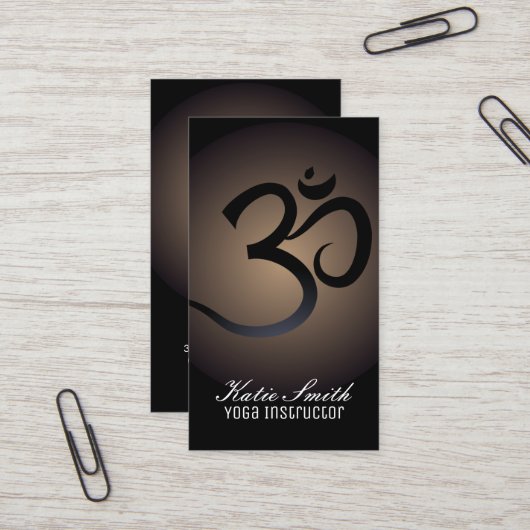 ヨガのインストラクターの名刺 名刺 (正面/裏面インサイチュ)