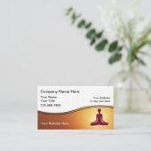 ヨガのインストラクターの名刺 名刺 (スタンド正面)