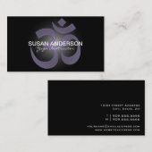 ヨガのインストラクターの名刺 名刺 (正面/裏面)