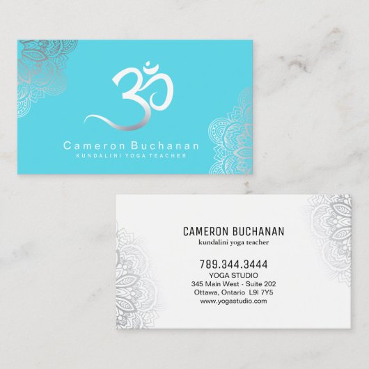 ヨガのインストラクターの名刺 名刺 (正面/裏面)