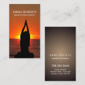 ヨガのインストラクターの名刺 名刺 (正面/裏面)