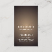 ヨガのインストラクターの名刺 名刺 (裏面)