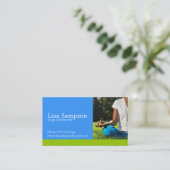 ヨガのインストラクターの名刺 名刺 (スタンド正面)