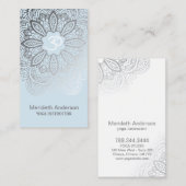 ヨガのインストラクターの曼荼羅の名刺 名刺 (正面/裏面)