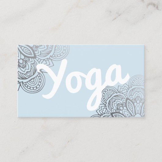 ヨガのインストラクターの曼荼羅の名刺 名刺 (正面)