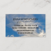 ヨガのインストラクターの空|のやる気を起こさせるな引用文の蝶 名刺 (裏面)