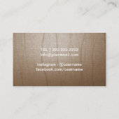 ヨガのインストラクターの金ゴールドの三角形のはすロゴのヴィンテージ 名刺 (裏面)