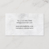 ヨガのインストラクターの金ゴールドの木のロゴPilates 名刺 (裏面)