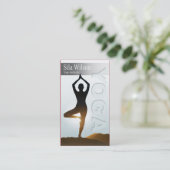 ヨガのインストラクター、ヨガのクラス 名刺 (スタンド正面)
