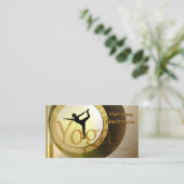 ヨガのインストラクター 名刺 (スタンド正面)