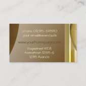 ヨガのインストラクター 名刺 (裏面)