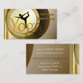 ヨガのインストラクター 名刺 (正面/裏面)