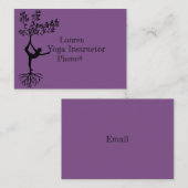 ヨガのインストラクター 名刺 (正面/裏面)