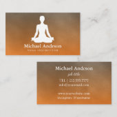 ヨガのインストラクター 名刺 (正面/裏面)