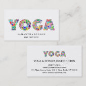 ヨガのインストラクター 名刺 (正面/裏面)