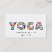 ヨガのインストラクター 名刺 (正面)
