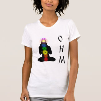 ヨガのオームの上 Tシャツ