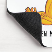 ヨガのカエル-禅の時のマウスパッド マウスパッド (コーナー)