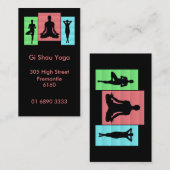 ヨガのカルマのデザインの名刺 名刺 (正面/裏面)