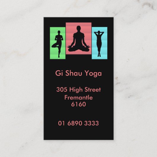 ヨガのカルマのデザインの名刺 名刺 (正面)
