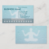 ヨガのクラスのパンチカード ロイヤリティカード (正面/裏面)