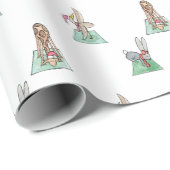 ヨガのクリスマス·アニマルズ ラッピングペーパー (ロールコーナー)