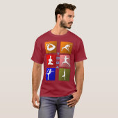 ヨガのシャツ Tシャツ (正面フル)