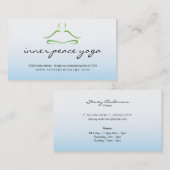 ヨガのスタジオの名刺 名刺 (正面/裏面)