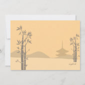 ヨガのスタンスの招待状 招待状 (裏面)