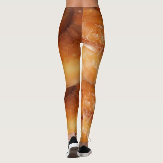 ヨガのズボンの巨大なシナモンロールの伸張のレギンス レギンス (裏面)