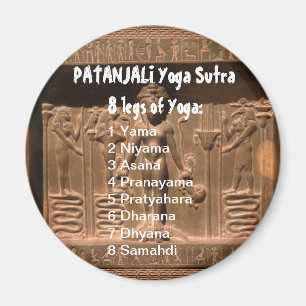 ヨガのチェックリスト: PATANJALI SUTRAの8つのステップ マグネット