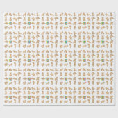 ヨガのテディー・ベアの包装紙のデザイン ラッピングペーパー (フラット)