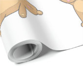 ヨガのテディー・ベアの包装紙 ラッピングペーパー (ロールコーナー)