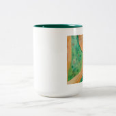 ヨガのナマステのコーヒー茶マグ ツートーンマグカップ (中央)