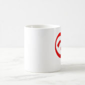 ヨガのハートのマグ コーヒーマグカップ (中央)