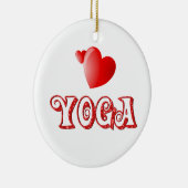 ヨガのハート セラミックオーナメント (右)