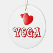ヨガのハート セラミックオーナメント (左)