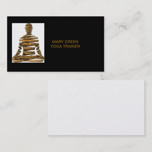 ヨガのプロフェッショナルのための名刺 名刺 (正面/裏面)