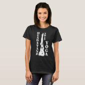 ヨガのヘッドスタンド Tシャツ (正面フル)