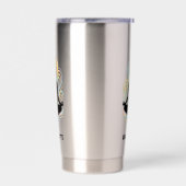 ヨガのポーズの渦巻き名 保温保冷タンブラー (左面)