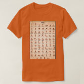 ヨガのポーズ3 Tシャツ (デザイン正面)