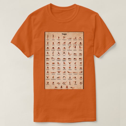 ヨガのポーズ3 Tシャツ (デザイン正面)