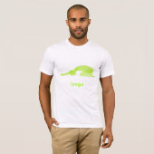 ヨガのポーズ、ダウンドッグ Tシャツ (正面フル)