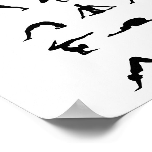 ヨガのポーズ ポスター (角)