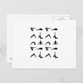 ヨガのポーズ ポストカード (正面/裏面)