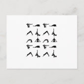 ヨガのポーズ ポストカード (正面)