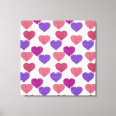 ヨガのポーズ |ヨガシームレスパターン1 キャンバスプリント (正面)