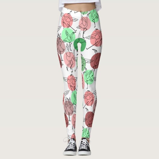 ヨガのポーズ |ヨガシームレスパターン30 レギンス (正面)