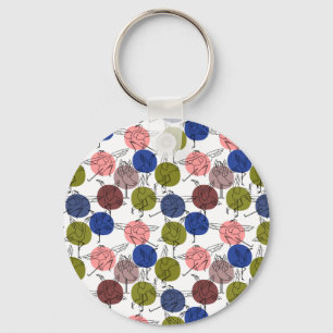 ヨガのポーズ ヨガシームレスパターン34 キーホルダー