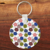 ヨガのポーズ |ヨガシームレスパターン34 キーホルダー (正面)